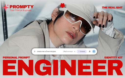 Prompty : AI Prompt Enhancer/Assistant :: Enhance your prompt with expert-level structure with just one click in seconds. Works on all major AI platforms.