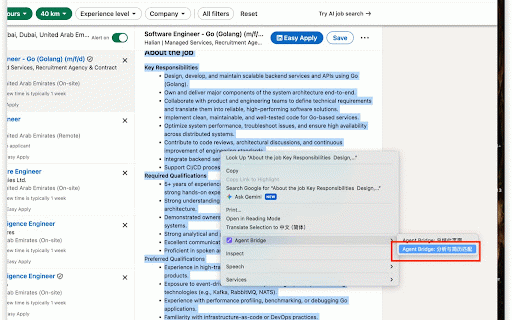 Agent Bridge :: Send the current webpage context to a local Python gateway.