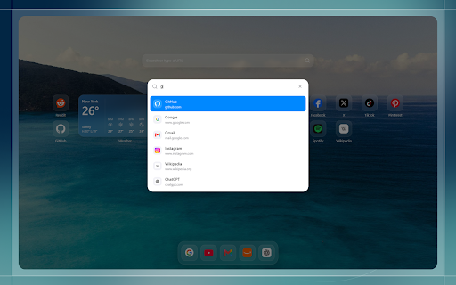 PrismTab - New Tab Dashboard :: Lightning-fast, powerful and fully customizable new tab page.