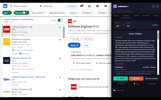 JobHuntOS :: AI job analysis, resume tailoring, autofill, recruiter outreach, and application tracking.