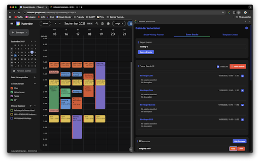 Calendar Automator :: Plan your week, automate tasks, and boost productivity.