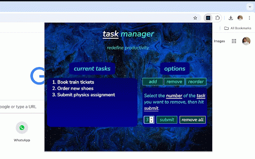 Task Manager :: An app to bolster productivity. Manage your tasks.