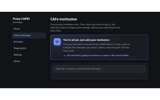Proxy CAPES :: Redirects pages to the CAPES Journal Portal (EZproxy) and tracks your current session.