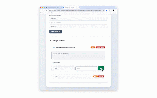 SelectorPass - Secure Password Manager :: Secure password manager with precision CSS targeting and complete local storage