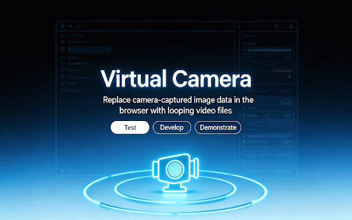 Virtual Camera - Video Replacement :: Intercepts the browser camera API and replaces real camera capture with a looping video file, for testing and development.