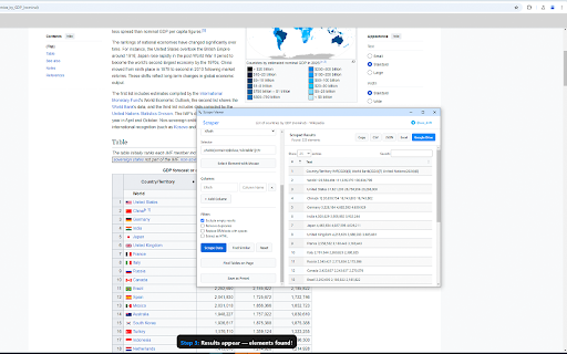 Scraper :: Web scraper with XPath & CSS selectors. Extract data to Excel, CSV, JSON. SEO audit, table parser, element picker.