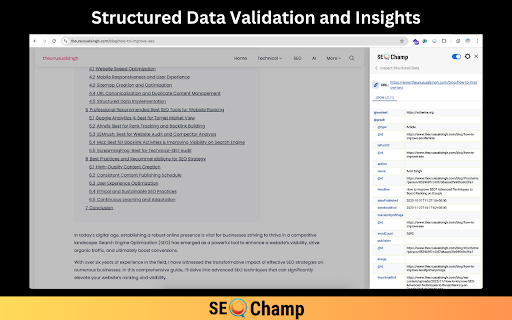 SEO Champ :: Perform SEO audits including On-Page SEO, Broken Link analysis, Page Speed analysis, Server Response check, and SERP analysis.