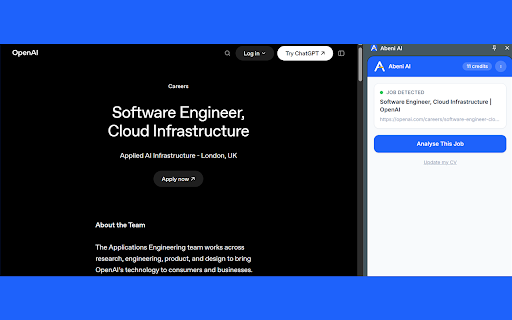 Abeni AI :: Analyse your CV against any job posting in seconds — no login required.