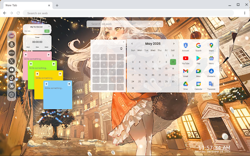 Anime Christmas Live Wallpaper New Tab :: Anime Christmas Live Wallpaper New Tab - Live HD video wallpaper for your Chrome new tab.