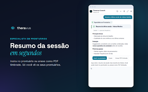 Theravus :: Assistente Theravus no seu navegador.