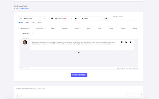 Verbatik Text to Speech :: Create Text to Speech and Voice Cloning in any language