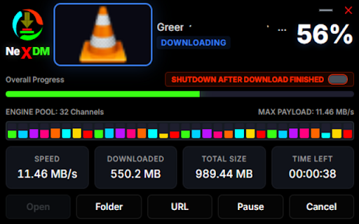 NeXDM - Download Manager Integration :: 64-Segment Download Integration for NexDM. High-performance, secure, and optimized browser bridge.