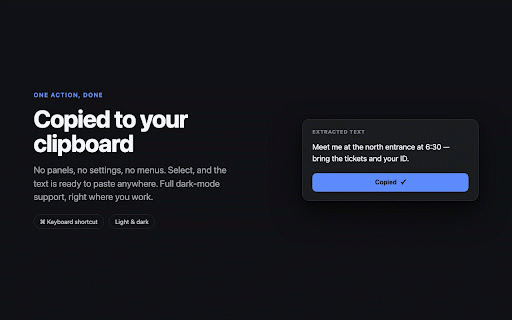 SnapRead — Screenshot to Text, Offline OCR :: Drag to select any text on screen and copy it instantly. 100% on-device OCR — no uploads, no login, no tracking.