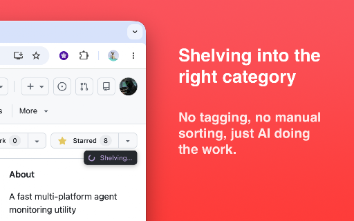 Starshelf :: Auto-categorize GitHub starred repos with AI