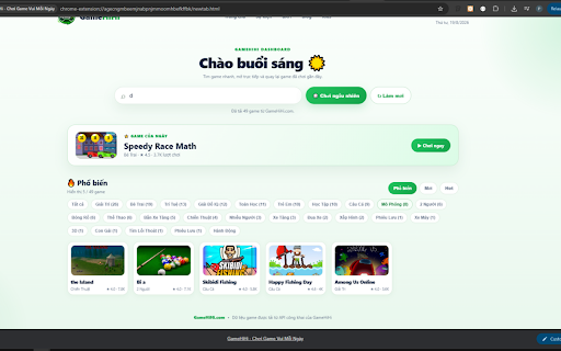 GameHiHi - Chơi Game Vui Mỗi Ngày :: Mở tab mới là có game hay! Game của ngày, chơi ngẫu nhiên, tìm game nhanh trên GameHiHi.com - cổng game HTML5 miễn phí.
