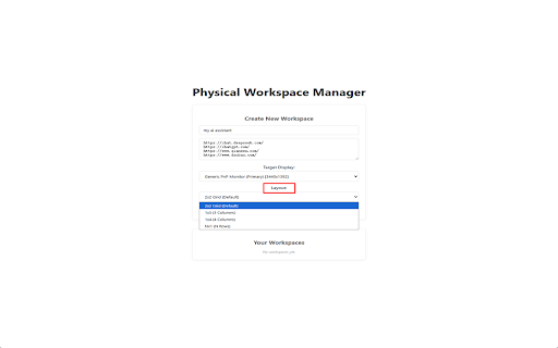 Physical Multi-Page Workspace :: Manage multiple browser windows as a single workspace