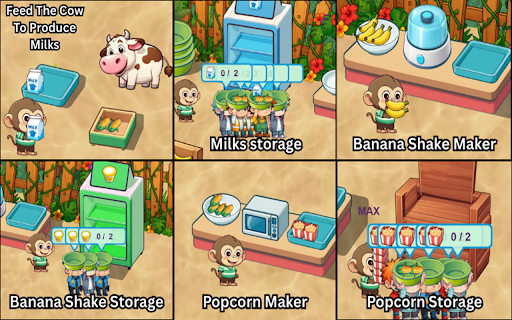 Boxel Monkey Mart :: Um jogo envolvente e cheio de emoção onde macacos gerenciam seu próprio supermercado