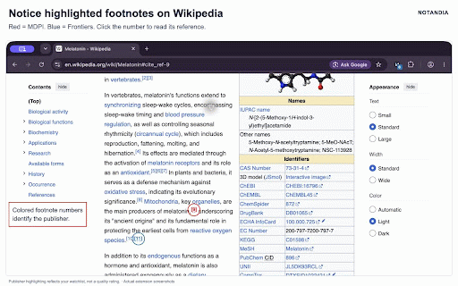 Notandia :: Open-source publisher context and formal post-publication signals for scholarly literature.