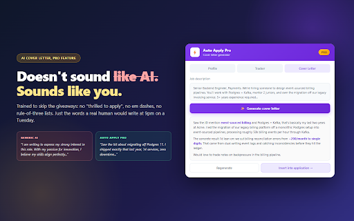 Auto Apply Pro - Autofill Resume :: Auto-fill job applications on Workday, Greenhouse, and 10+ other ATS platforms. AI cover letters included.
