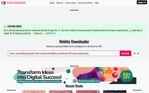 Rekhta Downloader :: Rekhta Downloader is your one-stop online platform to download books and magazines from Rekhta for FREE in just one click..