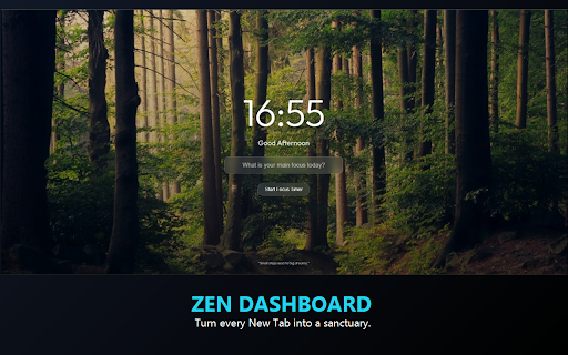 FocusZero: Minimalist New Tab & Focus Timer :: Premium, zero-permission New Tab page with built-in Focus Timer. Boost your productivity with zero distractions.