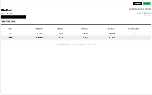 NfseCloud – Portal NFS-e :: Baixe XMLs e PDFs de NFS-e emitidas e recebidas direto do portal nfse.gov.br. Filtre por período, comprima em zip e gere relatórios.