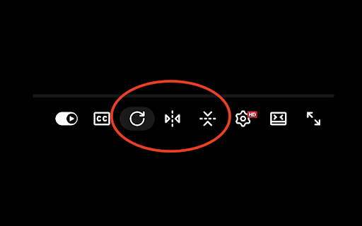 Tube Flip :: Rotate and flip YouTube videos right from the player controls.