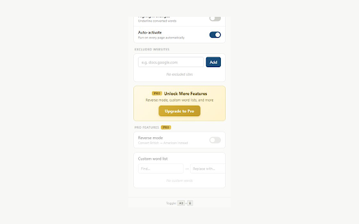 Anglify :: Convert American English spellings to British English on any webpage. Read the web your way.