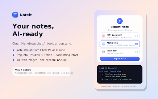 Noteit — Notes, To-Do List & Reminders :: Fast, private notes in your browser. Rich text, checklists, tables, reminders, web clipper, and export to TXT/MD/PDF.