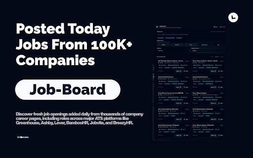 Drivetube Autofill — Job Scout, Resume Tailor, Instant Apply :: AI-powered job application assistant. Auto-fills forms from your saved profile so you can apply faster and more accurately.