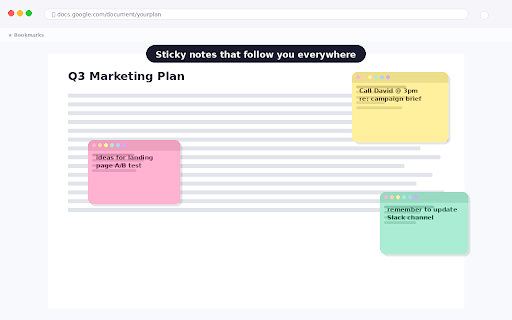 Petal Notes — Floating Sticky Notes :: Cute floating sticky notes that follow you across every tab. Multiple notes, color picker, always on top.