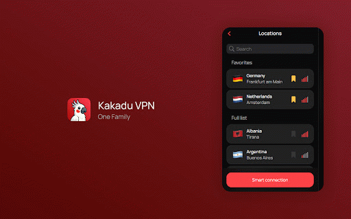 Kakadu VPN: One Family :: Access your favorite online services directly from your browser — fast, secure, and seamless.