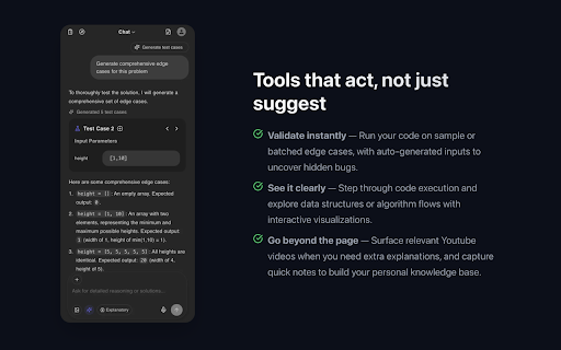 LeetCopilot: LeetCode AI Assistant :: Practice LeetCode smarter with AI hints, personalized study notes, and realistic mock interviews for coding interview preparation.