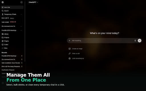 Segregate — ChatGPT Chat Organizer :: Segregate low-value ChatGPT chats from the ones that matter. Not related to ChatGPT's Temporary Chat privacy mode. 100% local.