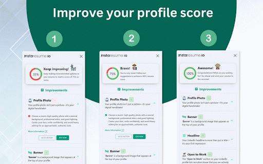 Instresume Linkedin Review Tool :: Optimize your LinkedIn profile with personalized scores & actionable tips to improve your headline, work experience, and more!