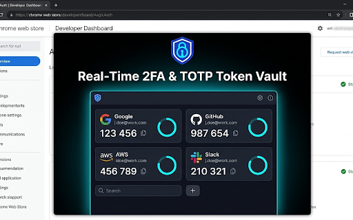 Aegis Auth :: Secure 2FA authenticator with Passkey & PIN protection. Supports camera scan, screen crop, and encrypted vault merge backups.