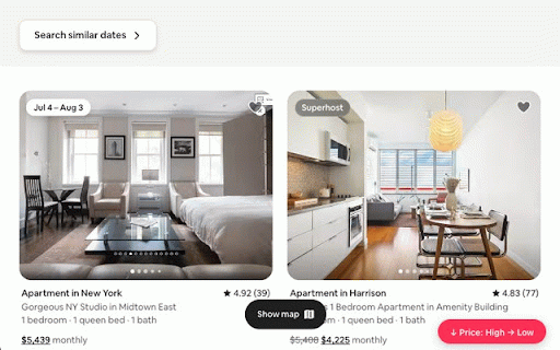 SortStay — Sort Airbnb by Price :: Adds a sort-by-price button to Airbnb search results
