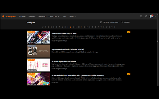 PureBinge :: Filter Crunchyroll catalog pages with MAL metadata
