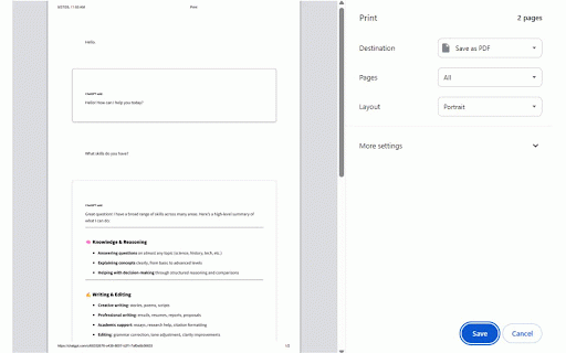 QuickPrint GPT :: This extension allows you to select and print conversations on Chat GPT. Copilot, Gemini, Claude, and DeepSeek are also supported.
