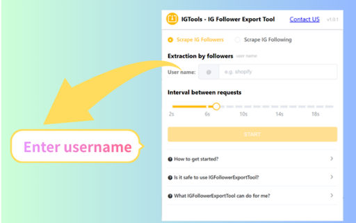 IGTools – Instagram Followers Export Tool :: Export Instagram followers and following lists to CSV with one click.