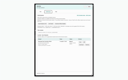 Sanitas — The Data Sanitizer :: Sanitize sensitive text locally before supported AI chats, then restore placeholders locally.