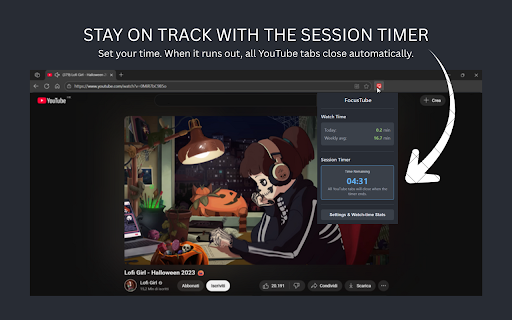 FocusTube :: A focused, distraction-free YouTube. With timers, focus hours and time tracking.