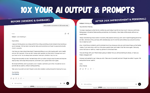 PromptIT — Improve Your Prompts :: Instantly upgrade weak prompts into structured, high-quality prompts inside your favourite AI chat.