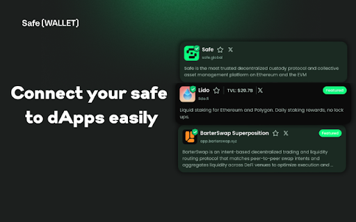 Safe Wallet Extension :: Securing Your Assets Just Got Easier.