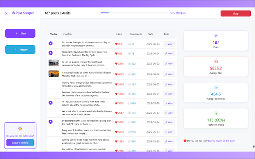 LinkedIn Post Scraper :: Scrape LinkedIn posts with ease