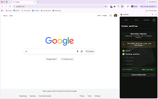 Libretto :: Record browser actions and run them as automations on Libretto.