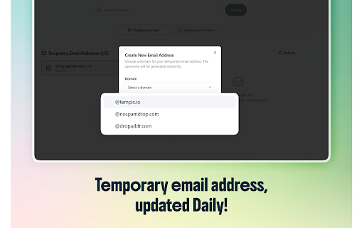 Temporary Contacts – Temp Phone Number and Temp Mail Instantly :: Instant Temp Phone Number and Temp Mail in every new tab — stay private, avoid spam, and protect your real contact info.