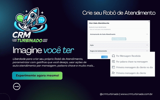 CRM TURBINADO :: CRM TURBINADO é um CRM no Google Chorme.