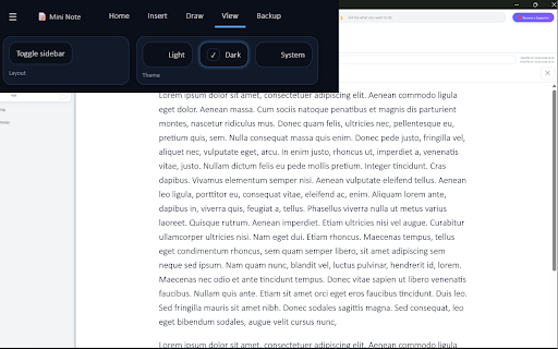 Mini Note :: Offline rich-text notepad with folders, tasks, draw, table support and cloud sync.