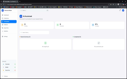 ResearchMate :: AI-powered research companion for your browser